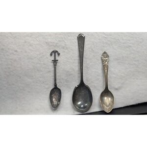 Vintage Souvenir Spoon Set 1893 World's Fair Anchor Rogers Oneida Tudor Plate